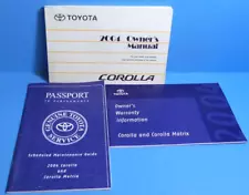 04 2004 Toyota Corolla owners manual (For: 2004 Toyota Corolla)