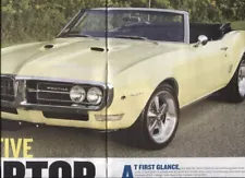 1968 PONTIAC FIREBIRD 461 V8 CONVERTIBLE MODIFIED 6 pg Color Article