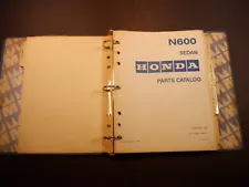 Honda N 600 Parts Catalog 1970-1972 OEM