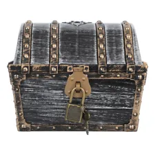 Pirate Treasure Chest Antique Treasure Box Wooden Storage Box