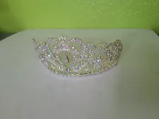 Rhinestone Tiara Princess Crown Prom Wedding Bridal Pageant Hair Accessory