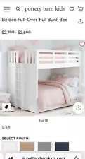 Pottery Barn Belden bunk bed -full over full Mattress- White-Excellent Condition