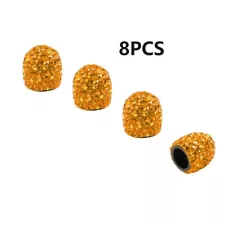 Hot sale 8Pcs Fashion Diamond Bling Car Tyre Tire Wheel Rims Air Valve Stem Cap (For: Toyota Yaris)