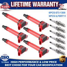 6pcs Ignition Coil & 6pcs Spark Plug Fits Lexus GX460 ES350 IS350 Toyota 4Runner