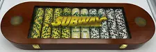 RARE Subway Sandwich 50th Anniversary Poker Set Casino Tournament Style Chips