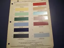 1959 Rambler car colors Paint Chips set -PPG Ditzler