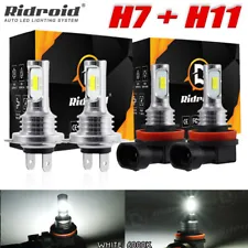 LED H7 H9 Headlight White Bulbs Light for Suzuki GSXR600 750 2006-2007 2011-2019