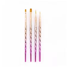 Mythos, 4pc Unicorn Variety Craft Brush Set for All Painting Mediums, include...