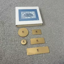 Nikken Kenko Series Relax Product GOLD Set of 5 Magnets USA with Case RARE