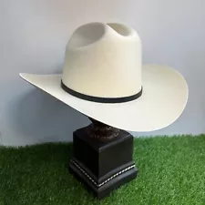 Men's Mexican Handmade White Western Cowboy Hat 5000X Sombrero Vaquero Rodeo