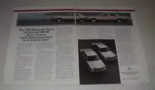 1985 Mercedes-Benz Ad - 300SD and 380SE Cars