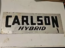 Original Carlson's Hybrid Seed Corn Sign