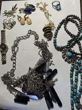 vintage and modern costume jewelry large Lot Nothing Broken Some NWT , Some Old