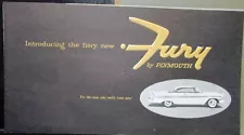 1957 Plymouth Fury Sales Brochure V-800 2 X 4 Carbs Perf Luxury Original