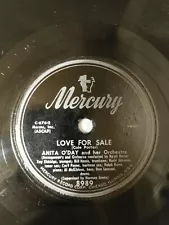 Anita O'Day, Jazz, Mercury 78rpm, Love for Sale/Lullaby of The Leaves VG++