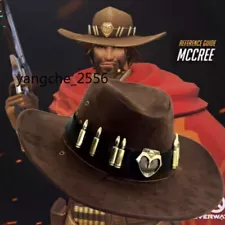 Game Overwatch OW Jesse·Mccree Cowboy Anime Hat Cool Cosplay Accessories Brown