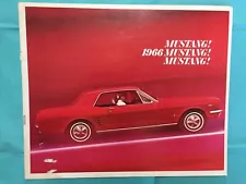 1966 FORD "MUSTANG" Car Dealer Sales Brochure