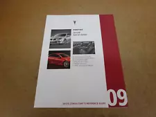 2009 Pontiac G8 GXP sales brochure special update dealer ONLY training ORIGINAL