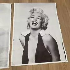 Marilyn Monroe Three Different Pictures 26” X 18” Vinyl Prints