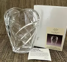 NEW IN BOX - Lenox ARCTIC BLOOM 6.25" Lead Crystal Vase - Made in Germany