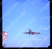 sl72 Original slide 1960's airplane overhead landing 171a