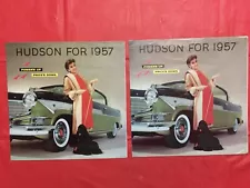 LOT 2---1957 HUDSON "HORNET" Car Dealer Sales Brochures