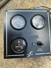 Power Tech Generator start/stop control panel /water/oil engine hours~S11