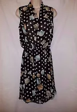 SALE NWT woman dress black polka dots by Grifflin Paris sizes S,M,L