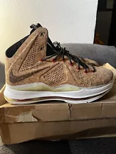 Nike LeBron X 10 EXT QS Cork Size 10 GREAT CONDITION OG All 100% Authentic