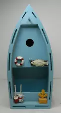 Boat Bird House with Boating Gear 12.5"HX5"WX3"D Beach Scenes Cabin/Lake House