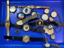 Job Lot of 500g of quartz Watches including Pulsar Sekonda NO LITHIUM BATTERIES