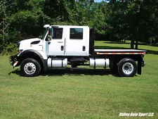 International 7400 Workstar Crew Cab 4x4 "Prime Mover" Stake Body - 56k mi - WOW