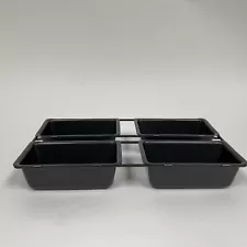 Roshco Non-stick Mini Loaf Pan for 4 Breads 13 1/2" x almost 8" x 2" High