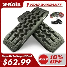 X-BULL Traction Tracks Traction Boards Recovery Tracks Sand Snow 4WD Olive 2.0