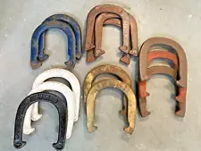 Lot of 13 PITCHING HORSESHOES WONDER ROYAL PRO SPALDING DOUBLE RINGER