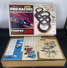 TYCO Competition Lighted PRO Racing Slot Car Set Complete L/N In Box Instruction