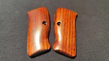 Marschal Grips for CZ 75 Compact-Smooth Wattle Wood with Red Shellac finish