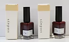 Lot of 2 Sundays Nail Polish in No. 18 ( Red Wine )-Full Sz 0.47 oz New In Box