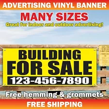 BUILDING FOR SALE Advertising Banner Vinyl Mesh Sign rental space custom number