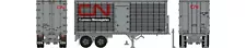 Rapido 403091 HO 26' Can-Car Dry Van Trailer w/side door: CN Express: #206152