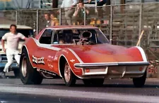 DON COOK STRETCHED CORVETTE FUNNY CAR WITH SLIXX DECALS PACKAGE BEAUTIFUL CAR