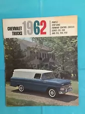 1962 CHEVROLET TRUCKS "PANELS STEP-VANS +" Truck Dealer Sales Brochure