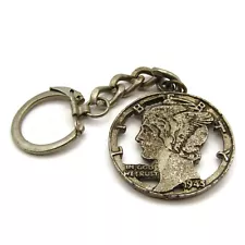 Liberty Bust Keychain Silver Dollar Coin