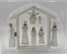 8-piece Wooden Christmas Nativity Set New In Box