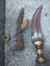 1900’s Arab Jambiya Dagger Knife and Scabbard