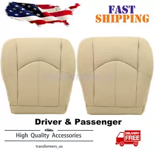 1999-2003 For Lexus RX300 Driver & Passenger Bottom Leather Seat Cover Tan