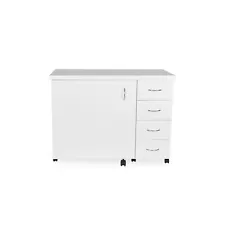 Arrow Harriet Sewing Cabinet in White READY TO ASSEMBLE