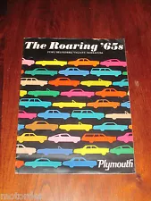 1965 PLYMOUTH: FURY+BELVEDERE+VALIANT+BARRACUDA 20pg. color sales bkt, FREE POST