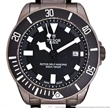 Tudor Pelagos 25500T Black Dial Date 42mm Mens Automatic Divers Wrist Watch