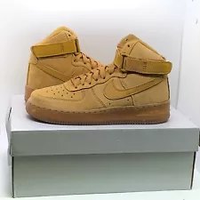 Nike Youth Air Force 1 High LE (GS) 'Wheat' Size 7Y/8.5W CK0262-700 Sneaker Shoe